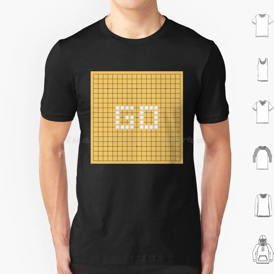 Choďte do stolovej hry Goban (White Stones) | Choď | Igo | Baduk | Weiqi T tričko 6xl bavlna Cool Tee Go Board Game Humor Go Game Go